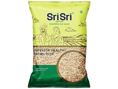 Sri Sri Tattva Superior Healthy Brown Rice - Packed With Nutrients, Rich Nutty Flavour, 1 kg
