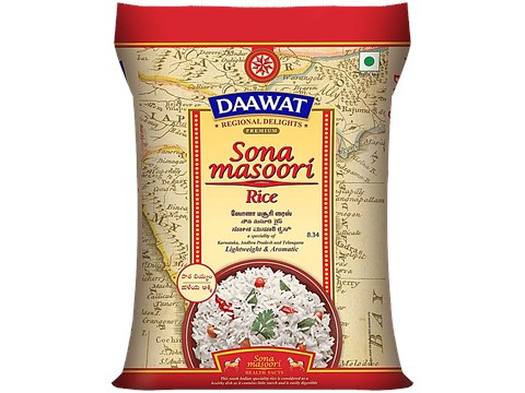 Daawat Premium Sona Masoori Rice, 1 kg