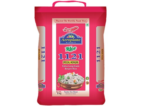 Aeroplane Special Mongra Basmati Rice, 5 kg