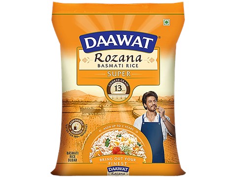 Daawat Rozana Super Basmati Rice, 5 kg