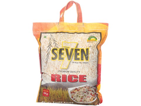 Halt Seven Sona Masoori Raw Rice, 5 kg