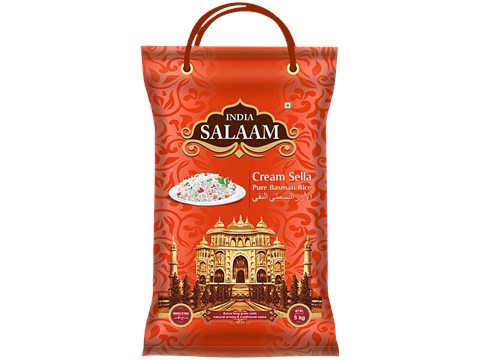 India Salaam Cream Sella Pure Basmati Rice, 5 kg