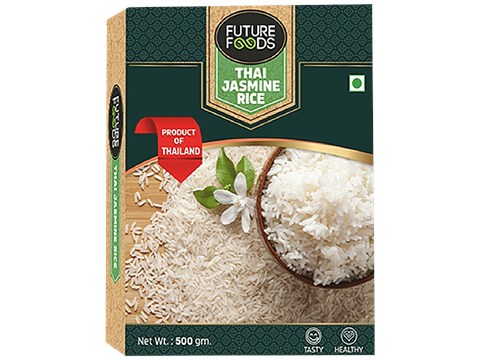 Future Foods Thai Jasmine Rice - Long Grain, Healthy, Sourced From Thailand, 500 g