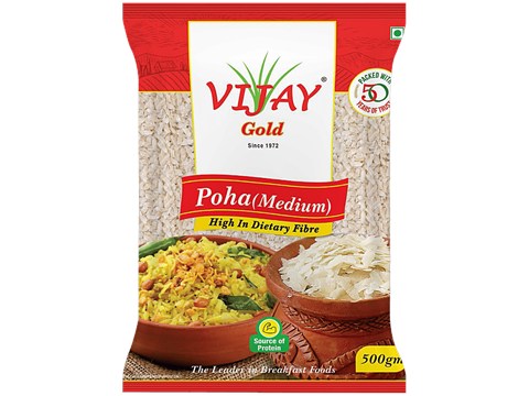 Vijay Gold Medium Poha, 500 g