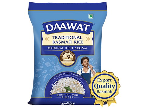 Daawat Traditional Basmati Rice, 5 kg
