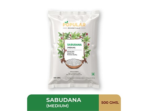 Popular Essentials Sabudana - Medium, 500 g