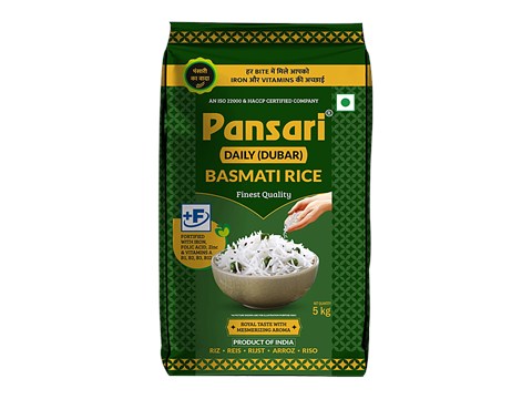PANSARI Daily/Durbar Broken Basmati Rice - Mesmerizing Aroma & Royal Taste, 5 kg