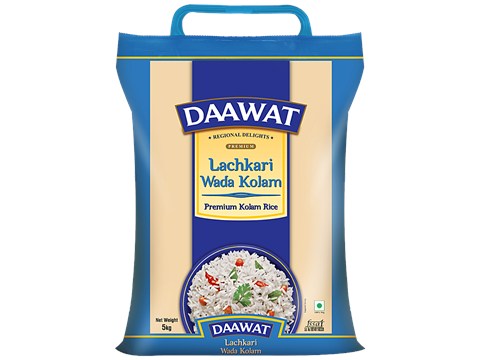 Daawat Lachkari Wada Kolam Rice, 5 kg