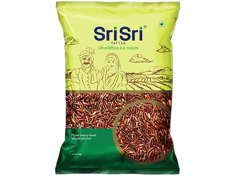 Sri Sri Tattva Red Rice - Superior & Healthy, Rich Nutty Flavour, Packed With Nutrients, 1 kg