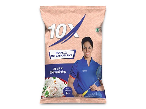 10X Basmati Rice - Royal  XL 1121 Gluten-free Low In Fat, 1 kg