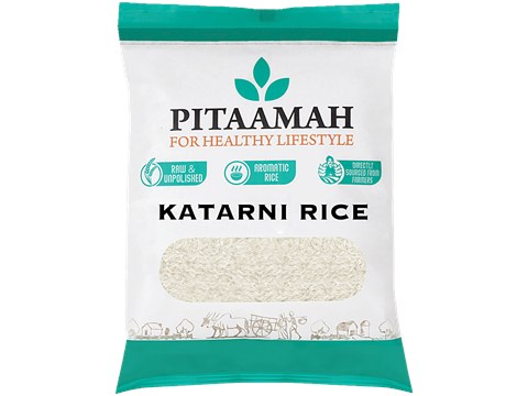 Pitaamah Katarni Rice - Raw/Unpolished, 1 kg
