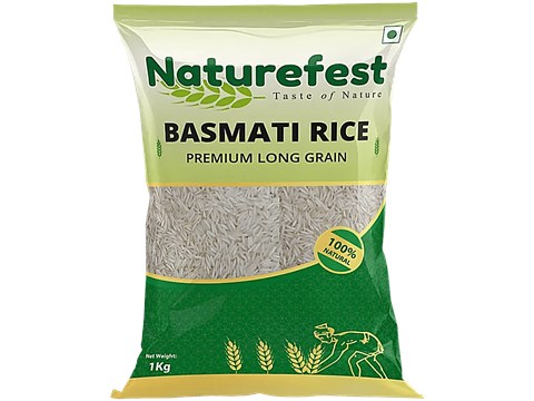 Naturefest Premium Basmati Rice - Long Grain, 1 kg