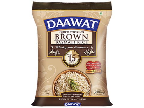 Daawat Brown Basmati Rice, 5 kg