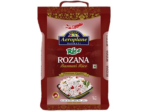 Aeroplane Rozana Basmati Rice, 5 kg