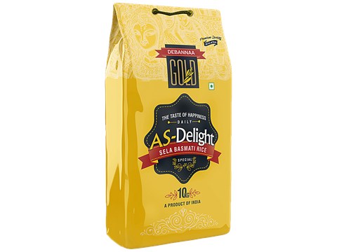 Debannaa Gold Gold AS Delight Sela Basmati Rice - High Fibre & Low GI, 10 kg