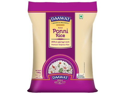 Daawat Boiled Ponni Rice, 10 kg