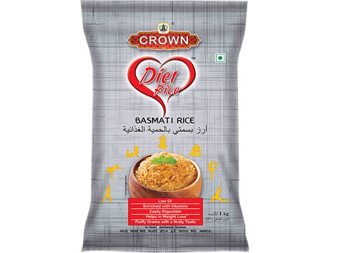 Crown Diet Basmati Rice, 1 kg