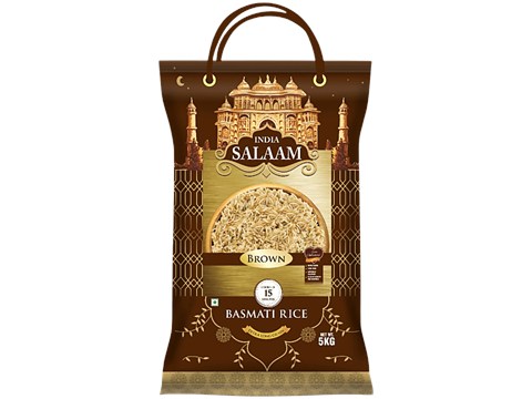 India Salaam Brown Basmati Rice, 5 kg