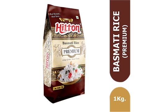 Hilton Basmati Rice - Premium, Long Grain, Sweet Taste, 1 kg