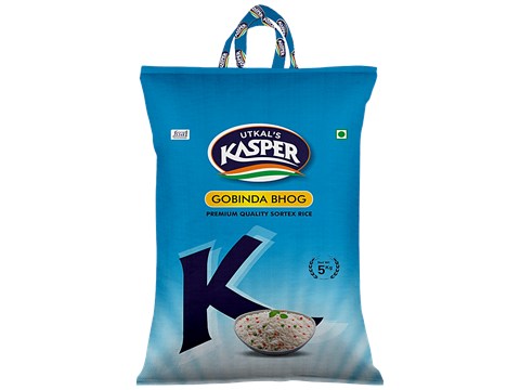 Kasper Govind Bhog Premium Quality Sortex Rice, 5 kg