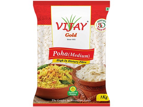 Vijay Gold Medium Poha, 1 kg