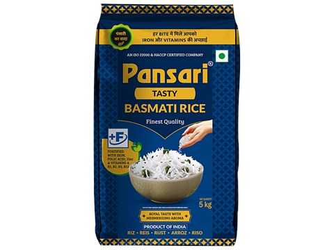 PANSARI Tasty Basmati Rice, 5 kg