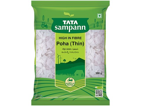 Tata Sampann White Poha - Thin, 500 g