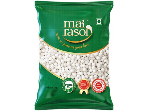 Mai Rasoi Sabudana/Sago Pearls - Medium, 500 g