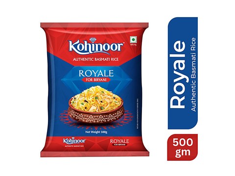Kohinoor Basmati Rice/Basmati Akki - Royale, Authentic Biryani, 500 g