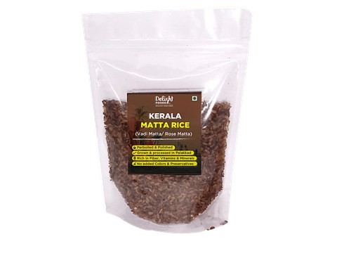Delight Foods Palakkad Rose Matta Rice - Kerala Red Rice, 1 kg
