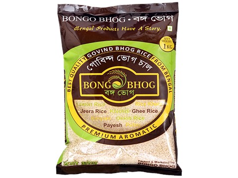 Bongo Bhog Govind Bhog Rice/Akki - Premium, Aromatic, 1 kg