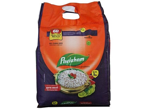 Pavizham Short Grain Matta Rice, 5 kg