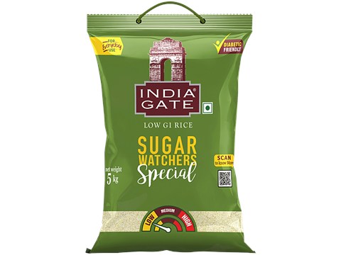 India Gate Low GI Rice Sugar Watchers Special For Everyday Use, 5 kg