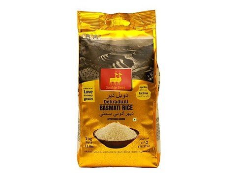 Double deer  Dehraduni Basmati Rice, 5 kg