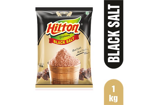 Hilton Black Salt - Adds Earthy Flavour & Aroma, Natural & Unrefined, 1 kg