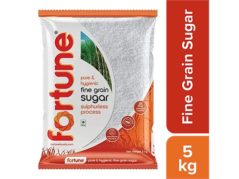 Fortune Fine Grain Sugar - Sulphurless Process, Pure & Hygienic, 5 kg
