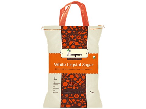 Dhampure White Crystal Sugar, 5 kg