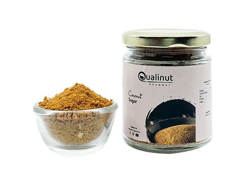 Qualinut Gourmet Coconut Sugar - Low Glycemic Index, Mineral Rich, 125 g