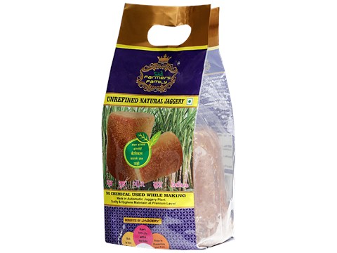 Farmers Family Premium Natural Jaggery/Bella, 900 g