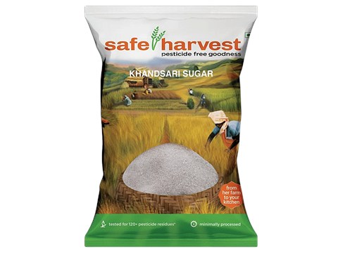 Safe Harvest Khandsari Sugar/Sakkare - Pesticide Free, 1 kg