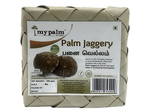 Mypalm Palm Jaggery - Eco Box, 500 g
