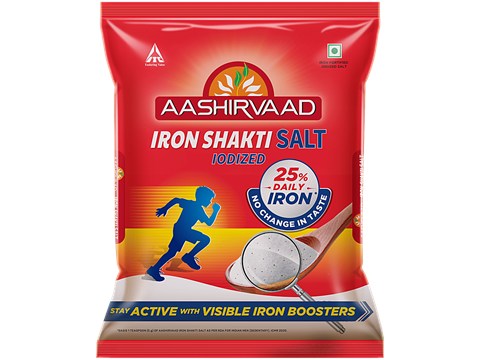 Aashirvaad Iron Shakti Iodized Salt, 1 kg