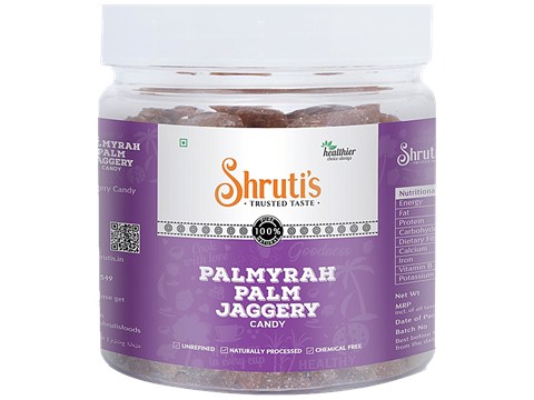 Shruti's SHRUTI'S PALMYRAH PALM JAGGERY CANDY 250 GM JAR - Naturally Proce 250 g Jar, 250 g