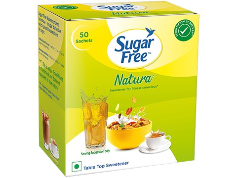 Sugar Free Natura Sweetener - Zero Calories, 50 pcs