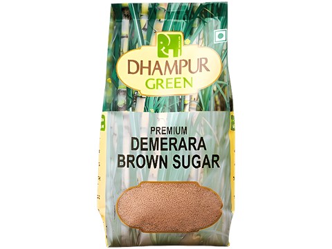 Dhampur Green Demerara Sugar/Sakkare (Natural Brown Sugar), 500 g