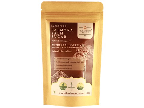 Old Madras Market Superfood - Palmyra Palm Sugar, 100 g