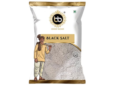 Bharat Bazaar  Black Salt - Pure, Rich In Antioxidants, 100 g