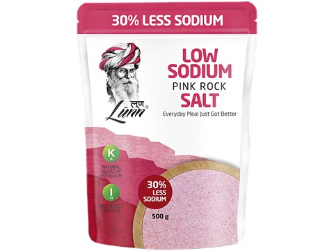 Lunn 30% Low Sodium Pink Rock Salt, 500 g