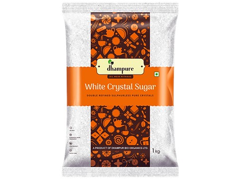 Dhampure White Crystal Sugar, 1 kg