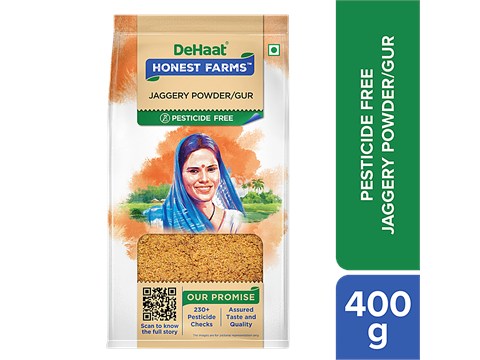 Dehaat Honest Farms Jaggery Powder/Gur - Pesticide Free, 400 g